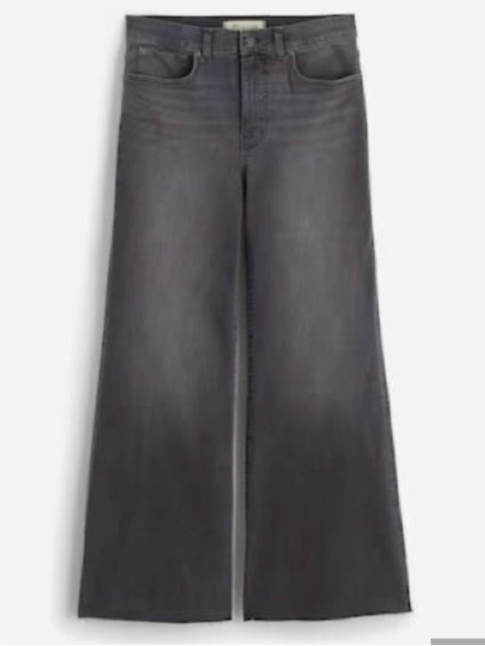 MADEWELL Flared Wide-Leg High-Rise Jeans 29” Black Wash - Picture 14 of 14
